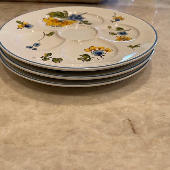 Villeroy & Boch plates Provence floral fondue plates x3     9.25” - Picture 7 of 10